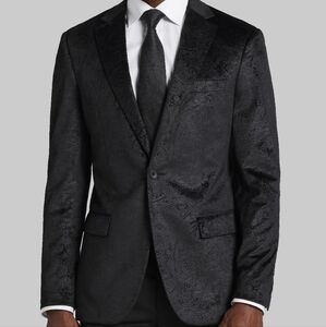 NEW Jos. A. Bank Slim Fit Velvet Paisley Dinner Tuxedo Jacket 40S